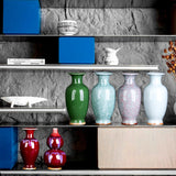 Load image into Gallery viewer, Jun Ware Inspired Crackle Glaze Porcelain Vase