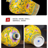 Load image into Gallery viewer, Antique Enamel Jingdezhen Porcelain Meiping Vase