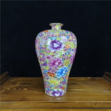 Load image into Gallery viewer, Famille Rose Millefleurs Jingdezhen Porcelain Vase