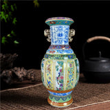 Load image into Gallery viewer, Large Enamel Jingdezhen Porcelain Art Vase