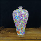 Load image into Gallery viewer, Famille Rose Millefleurs Jingdezhen Porcelain Vase