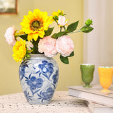 Load image into Gallery viewer, Ice Plum Blue and White Porcelain Vase