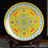Load image into Gallery viewer, Enamel Porcelain Decorative Display Plate