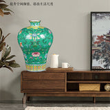 Load image into Gallery viewer, Antique Enamel Jingdezhen Porcelain Meiping Vase