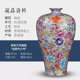 Load image into Gallery viewer, Famille Rose Millefleurs Jingdezhen Porcelain Vase