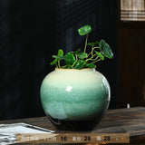 Load image into Gallery viewer, Emerald Green Jingdezhen Statement Floor Vase