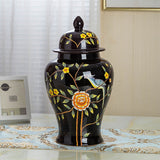 Load image into Gallery viewer, Hand-Painted Floral Jingdezhen Ginger Jar Vase