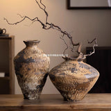 Load image into Gallery viewer, Rustic Handmade Jingdezhen Ceramic Flower Vessel