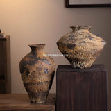 Load image into Gallery viewer, Rustic Handmade Jingdezhen Ceramic Flower Vessel