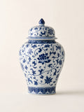 Load image into Gallery viewer, Blue and White Porcelain Storage Jar Vase - Maia Gala gallery product image