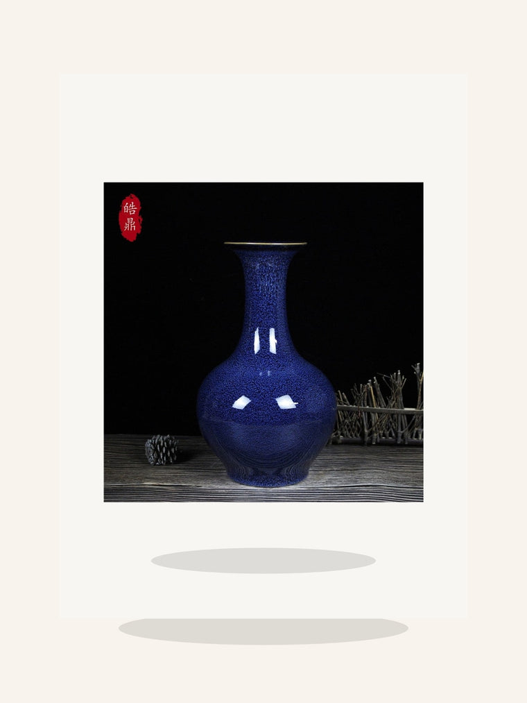 Blue Kiln-Change Porcelain Vase