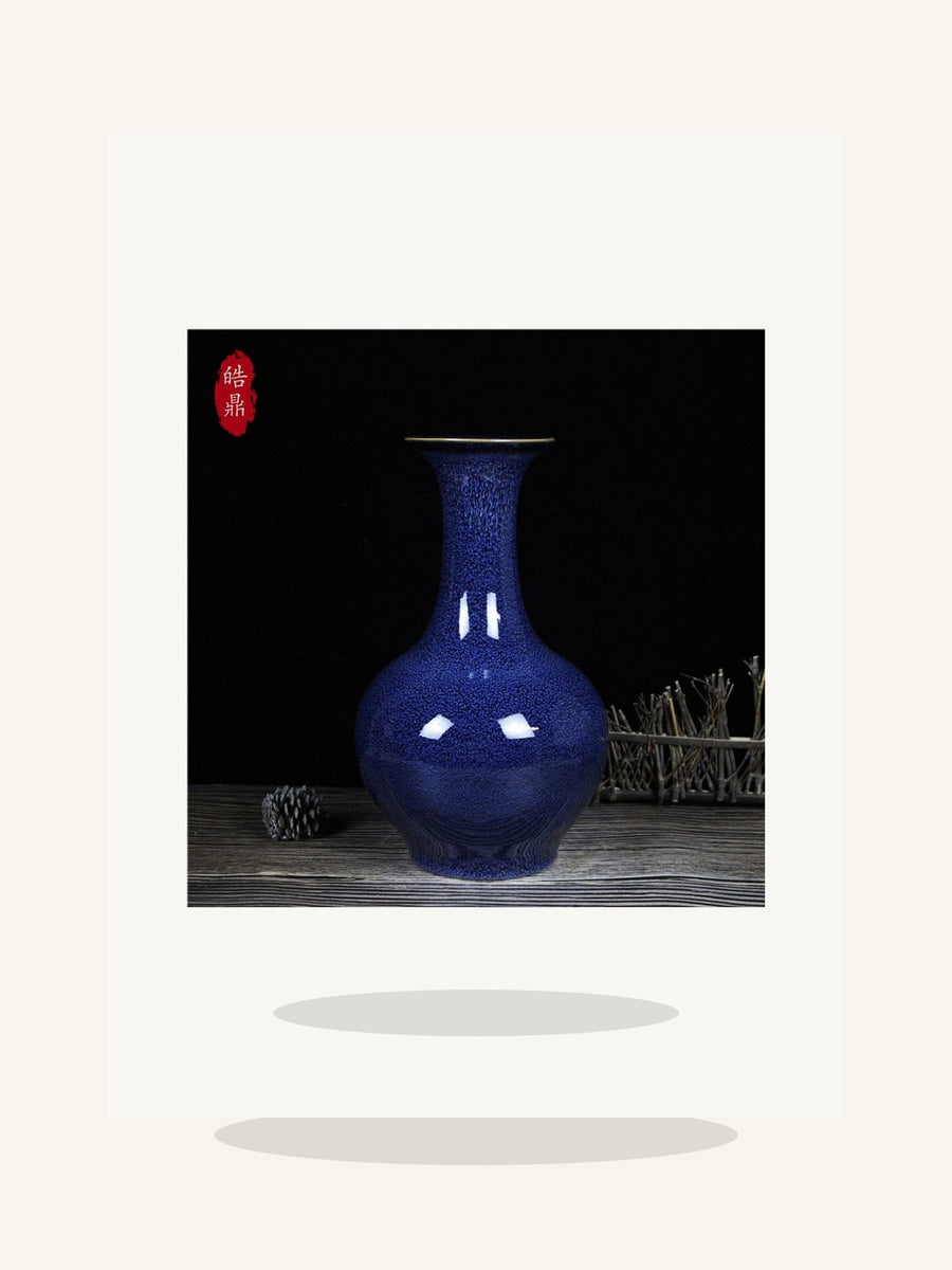 Blue Kiln-Change Porcelain Vase