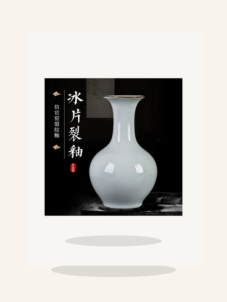 Celadon Crackle Glaze Jingdezhen Porcelain Vase
