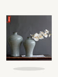 Load image into Gallery viewer, Dark Antique Crackle Glaze Porcelain Vase - Maia Gala gallery product image