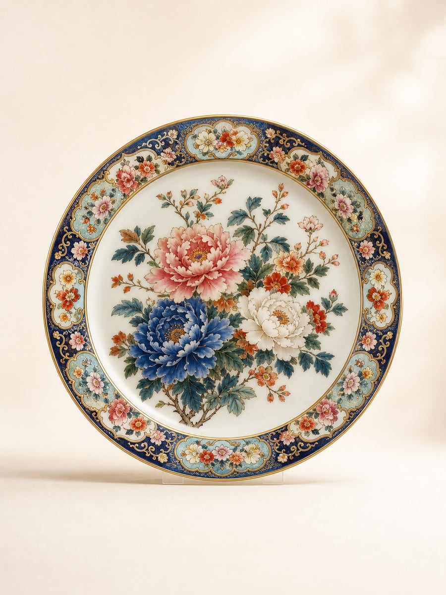 Enamel Porcelain Decorative Display Plate