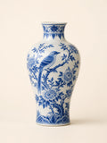 Load image into Gallery viewer, Hand-Painted Blue and White Bird Porcelain Vase - Maia Gala gallery product image