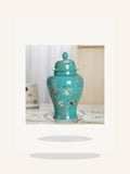 Load image into Gallery viewer, Hand-Painted Floral Jingdezhen Ginger Jar Vase - Maia Gala gallery product image