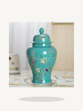 Load image into Gallery viewer, Hand-Painted Floral Jingdezhen Ginger Jar Vase - Maia Gala gallery product image