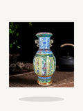 Load image into Gallery viewer, Large Enamel Jingdezhen Porcelain Art Vase - Maia Gala gallery product image
