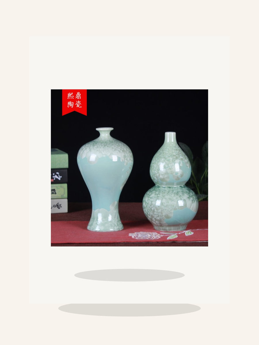 Modern Crystalline Glaze Mini Porcelain Vase