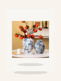 Load image into Gallery viewer, Neoclassical Swallow Motif Ceramic Vase and Jar - Maia Gala gallery product image