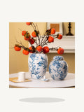 Load image into Gallery viewer, Neoclassical Swallow Motif Ceramic Vase and Jar - Maia Gala gallery product image