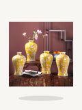 Load image into Gallery viewer, New Chinese Painted Porcelain Meiping Vase - Maia Gala gallery product image