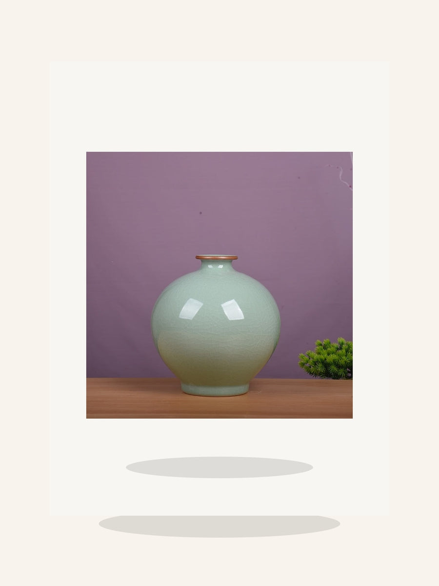 Song Style Crackle Celadon Porcelain Art Vase