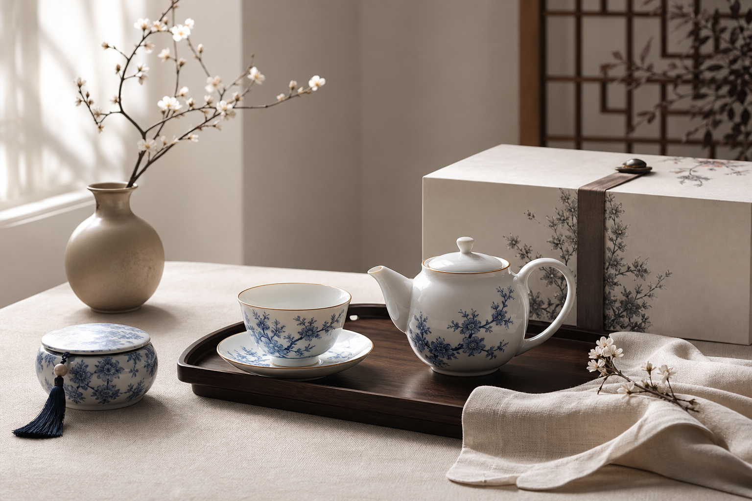 Porcelain tea gift set